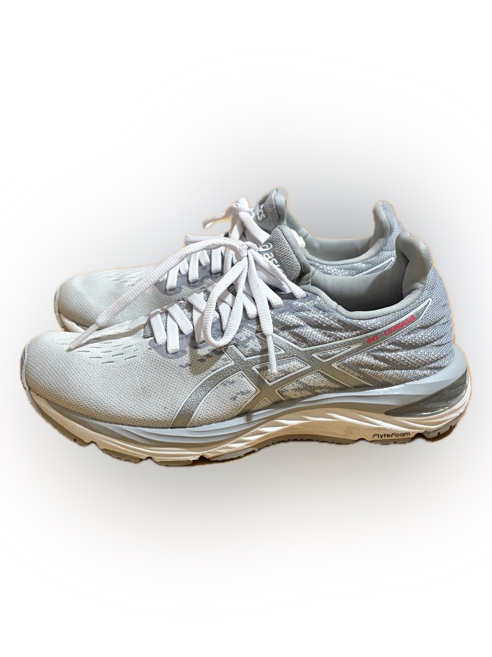 ASICS Gel Cumulus 21 Women’s Running Shoes Size 6.5 Gray White Athletic Sneakers